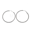 304 Stainless Steel Hoop Earrings EJEW-S250-02A-P-4