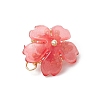 Handmade Glass Seed Beaded Sakura Pendants PALLOY-MZ00763-04-4
