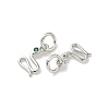 Brass Micro Pave Cubic Zirconia Pendants KK-D386-01P-2