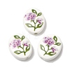 Hand Painted Oval Porcelain Beads PR-CBA03B0-01C-1