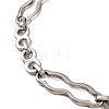 Tarnish Resistant 304 Stainless Steel Link Chain Bracelets BJEW-B078-95P-2