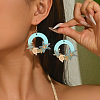 Alloy Enamel Dangle Earrings WGF042D-01-2