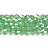 Transparent Electroplate Glass Beads Strands EGLA-A039-T2mm-B24-1