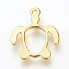 Alloy Open Back Bezel Pendants PALLOY-R098-62G-2