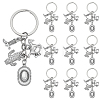20Pcs West Cowboy Alloy Keychain KEYC-SC00021-1