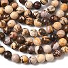 Natural Australian Agate Round Bead Strands X-G-M272-02-8mm-2