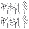 12Pcs 2 Styles Plastic Plant Climbing Trellis AJEW-GO0005-49-1