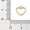 304 Stainless Steel Charms STAS-R003-01G-02-3