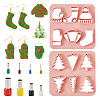  Christmas Theme ABS Plastic Plasticine Tools CELT-TA0001-01-9