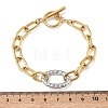 Two Tone 304 Stainless Steel Link Bracelets BJEW-P396-01E-A-5