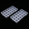 Transparent Plastic Bead Containers CON-YW0001-62G-1
