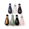 Natural Mixed Stone Perfume Bottle Pendants G-L623-06P-1