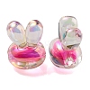 UV Plating Rainbow Iridescent Acrylic Beads X1-PACR-E001-05F-2