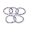 Natural Fluorite Beaded Stretch Bracelets BJEW-K233-01A-02-1