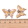 Alloy Enamel Pendants PALLOY-F319-02A-R-3