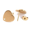 Ion Plating(IP) 304 Stainless Steel Stud Earring Findings X-EJEW-O104-15G-3