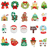 80Pcs 20 Styles Christmas Opaque Resin Cabochons RESI-SC0005-60-1