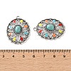 Bohemia Tibetan Style Alloy & Enamel & Synthetic Turquoise Pendants FIND-T074-05AS-3