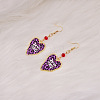 Zinc Alloy & Resin Dangle Earrings FS-WGB59A7-03-1