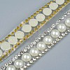 Two Rows Rhinestone Cup Chain((Hot Melt Adhesive On The Back) DIY-WH0001-83-2