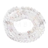 Faceted Round Natural Quartz Crystal Bead Strands G-L411-30-4mm-01-5