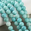 Natural Striped Stone Beads Strands G-B192-B01-10mm-1