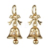 Brass Micro Pave Cubic Zirconia Pendants KK-Z127-01G-1