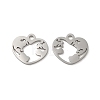 Non-Tarnish 304 Stainless Steel Charms STAS-J042-35P-1