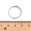 Rhodium Plated 925 Sterling Silver Adjustable Rings RJEW-S397-01P-12-5