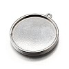 304 Stainless Steel Pendant Cabochon Settings X-STAS-S181-02P-B-2