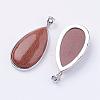 Synthetic Goldstone Big Pendants G-I184-01-2