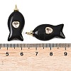 Natural Obsidian Pendants G-Z134-06G-02-3