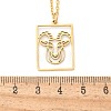 304 Stainless Steel Necklace LS-NJEW-D330-01G-10-2