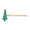 Christmas Theme Alloy Enamel Hair Bobby Pin AJEW-A056-04A-2