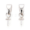 925 Sterling Silver Cup Peg Bails STER-T009-23S-1