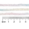 Transparent Painted Glass Beads Strands X1-DGLA-A034-T1mm-A21-3