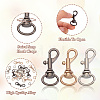  15Pcs 6 Colors Alloy Swivel Snap Hook Clasps FIND-TA0003-79-13