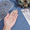 320Pcs 40 Styles 316 Surgical Stainless Steel Hoop Earring Findings STAS-ME0001-08-3