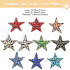 10Pcs 10 Style Star Shape Felt Ornament Accessories DIY-CA0005-97-2