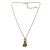 Alloy Enamel Rabbit with Easter Egg Pendant Necklaces for Women FS-WGF1739-02-2