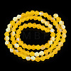 Imitate Austrian Crystal Bicone Frosted Glass Beads Strands EGLA-A039-T3mm-MB22-3