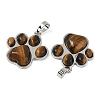 Natural Tiger Eye Pendants X-G-B194-02P-10-2