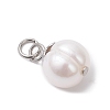 Natural Pearl Potato Charms PALLOY-JF04617-4