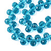 Transparent Glass Beads Strands GLAA-Q116-01A-B13-3