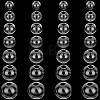 210Pcs Round Mechanized One Hole Blown Glass Globe Ball Bottles BLOW-PA0001-04C-8