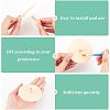 Wooden Spinning Tops WOOD-WH0027-66-3