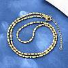 2.2MM Brass Ball Chain Necklaces for Men Women NJEW-L012-06G-3