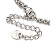 304 Stainless Steel Link Chain Bracelets for Women BJEW-S153-19P-3