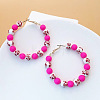 Porcelain Hoop Earrings FS-WG8AF2D-04-1