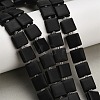 Natural Frosted Obsidian Beads Strands GG-F802-B15-01-1